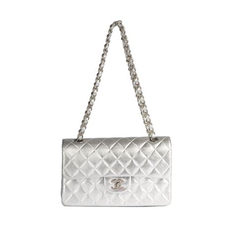 metallic silver chanel bag|black velvet Chanel bag.